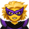 Woman Supervillain emoji on Apple